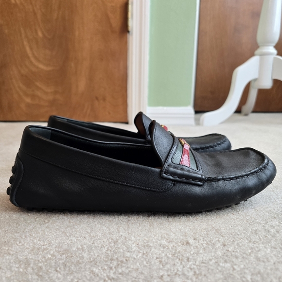 Gucci Interlocking G Web Driving Loafers Listed 10.5 Size, But Maybe UK Size - Picture 3 of 13